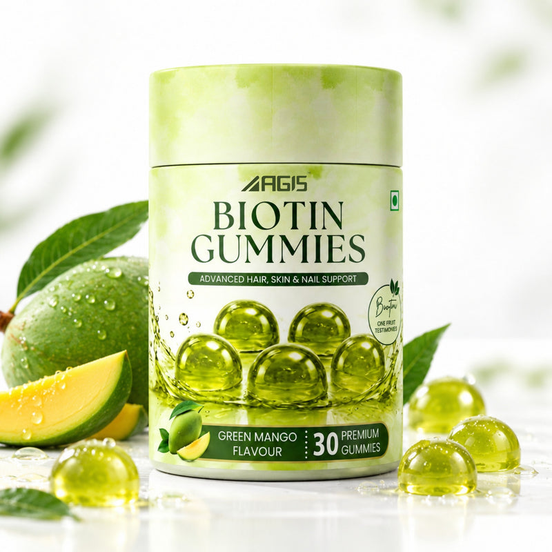 AGIS Biotin Gummies - Green Mango, 30 Gummies