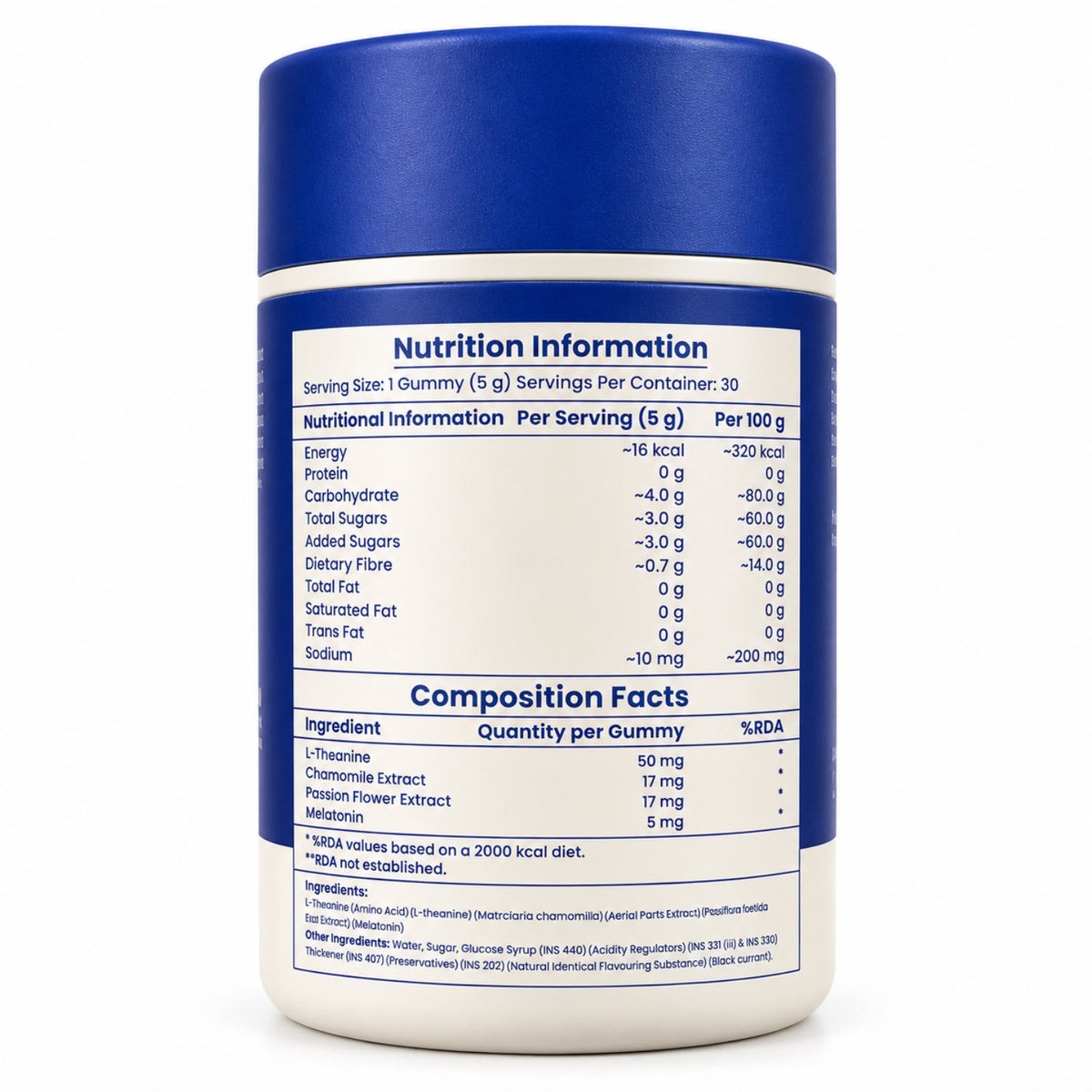 AGIS Melatonin Gummies - Blackcurrant, 30 Gummies