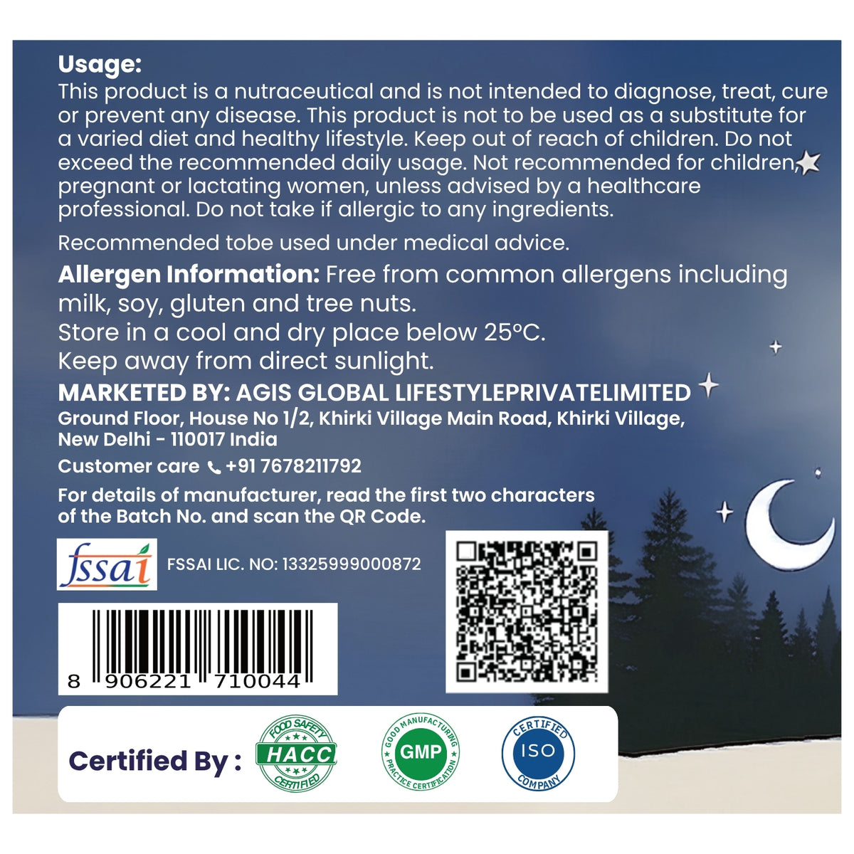 AGIS Melatonin Gummies - Blackcurrant, 30 Gummies