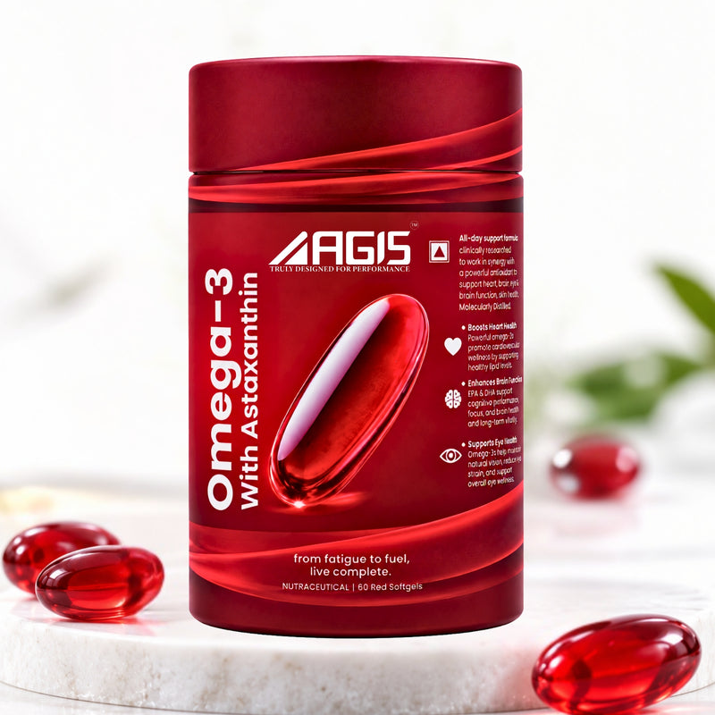AGIS TG Fish Oil Omega-3 with Astaxanthin 1000 mg - 60 Softgels