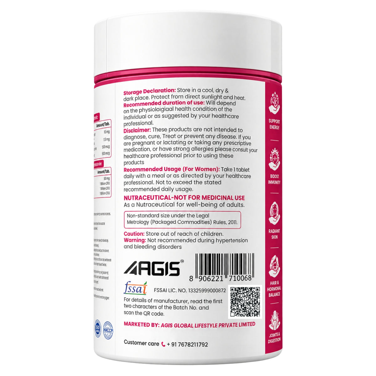AGIS Women Multivitamin - 60 Tablets