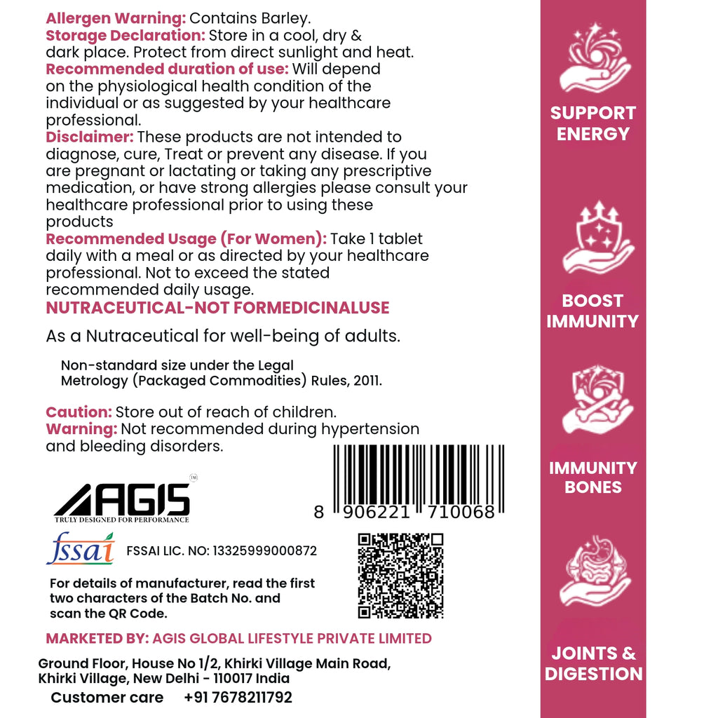 AGIS Women Multivitamin - 60 Tablets