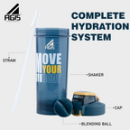 AGIS Sip & Drink Protein Shaker Bottle